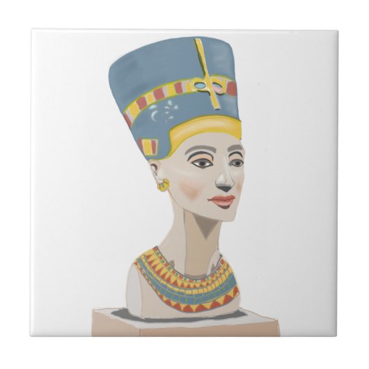 Schönes Design von Nefertiti Fliese (Vorderseite)