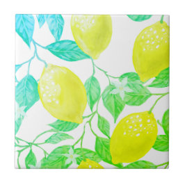 Schönes Design Wasserfarbenlemon Fliese