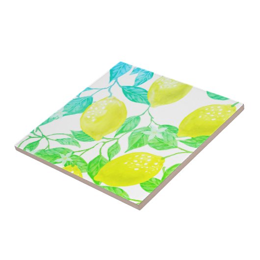 Schönes Design Wasserfarbenlemon Fliese (Seite)