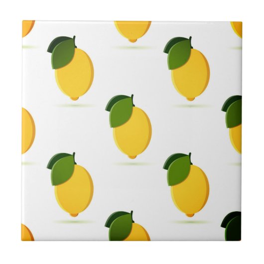 Schönes Design Wasserfarbenlemon Fliese (Vorderseite)