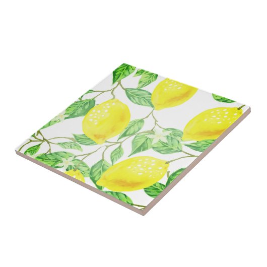 Schönes Design Wasserfarbenlemon Fliese (Seite)