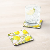 Schönes Design Wasserfarbenlemon Getränkeuntersetzer (Rechte Seite)