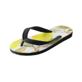 Schönes Design Wasserfarbenlemon Kinderbadesandalen (Schrägansicht)