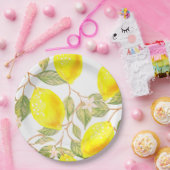 Schönes Design Wasserfarbenlemon Pappteller (Party)