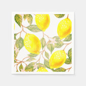 Schönes Design Wasserfarbenlemon Serviette (Vorderseite)