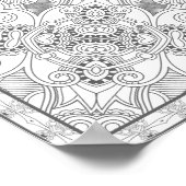 Schönes Design Zendoodle 2 Poster (Ecke)