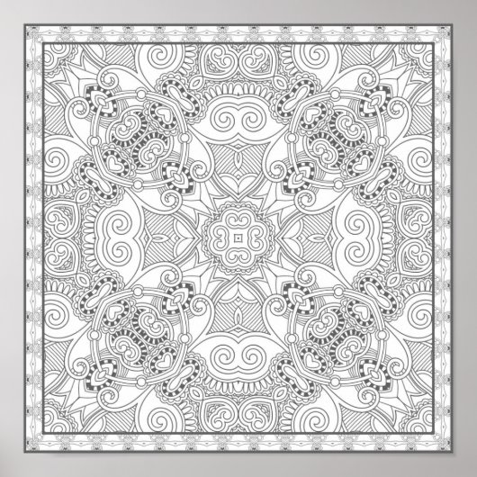 Schönes Design Zendoodle 2 Poster (Vorne)