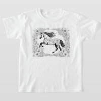 Schönes detailliertes Pferd & Blume Paint