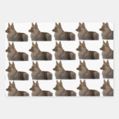 Schönes deutsches Hirtenportrait Black & Tan Wra Geschenkpapier Set (Vorderseite 3)