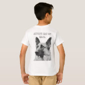 Schönes deutsches Schäferhird-Foto T-Shirt (Schwarz voll)