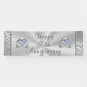 Schönes Diamond Happy 60th Anniversary Banner