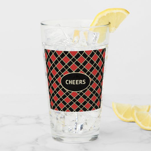 Schönes Diamond Muster Glas (Rückseite Ice)