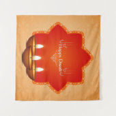 Schönes Diwali Tapestry Wandteppich (Vorderseite (Horizontal))