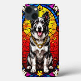 Schönes Dog Portrait, gesteinigt mit Glaskunstwerk Case-Mate iPhone Hülle