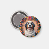 Schönes Dog Portrait Magnet (Vorderseite/Rückseite)