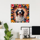 Schönes Dog Portrait Poster (Heimbüro)