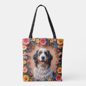 Schönes Dog Portrait Tasche (Rückseite)