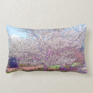 Schönes Dogwood Tree Lumbar Kissen