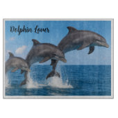 Schönes Dolphin Lover Personalisiertes Schneidebre Schneidebrett (Vorderseite)