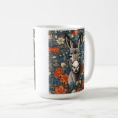 Schönes Donkey-Gesicht Elegante Kaffeetasse (VorderseiteRechts)