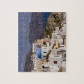Schönes Dorf Oia mit weißen Gebäude Puzzle (Vertikal)