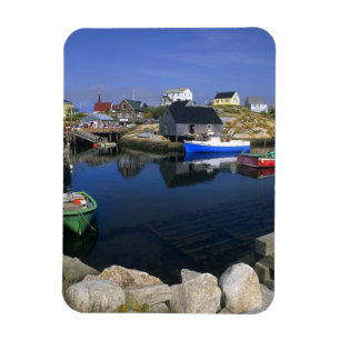 Schönes Dorf Peggy's Cove mit Hafen Magnet