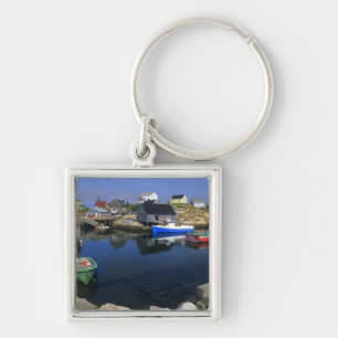 Schönes Dorf Peggy's Cove mit Hafen Schlüsselanhänger