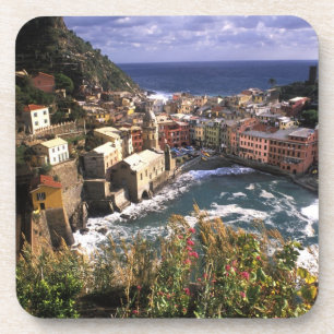 Schönes Dorf Vernazza in den Cinque Untersetzer
