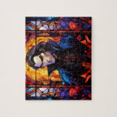 Schönes Dracula Vampire Halloween-Puzzle Puzzle (Vertikal)