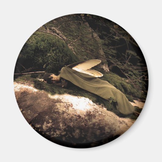 Schönes Dreaming Woods Fairy Round Magnet (Vorne)