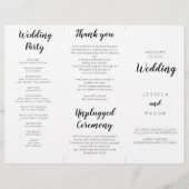 Schönes Drehbuch-Dreiländerprogramm für Hochzeiten Flyer (Vorne)