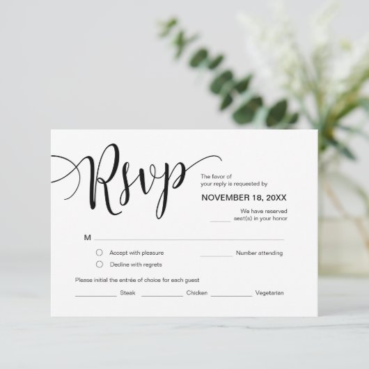 Schönes Drehbuch, UAWG, Schwarz, Antwort Begleitkarte (Stehend Vorderseite)