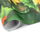 Schönes Drei-Sonnenblumen-Umschlagpapier Geschenkpapier (Rolleneckpunkt)