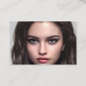 Schönes Dunkles Haar Girl del Malcantone Visitenkarte (Rückseite)
