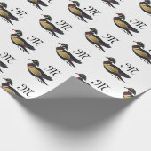 Schönes Duschbad aus Holz Geschenkpapier (Ecke)