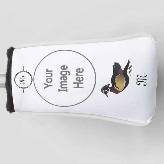 Schönes Duschbad aus Holz Golf Headcover (Vorderseite)