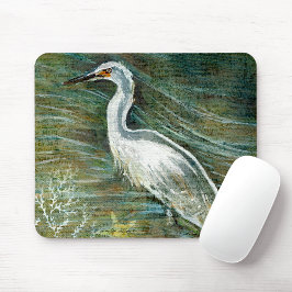 Schönes Egret Shorebird Wading Mousepad