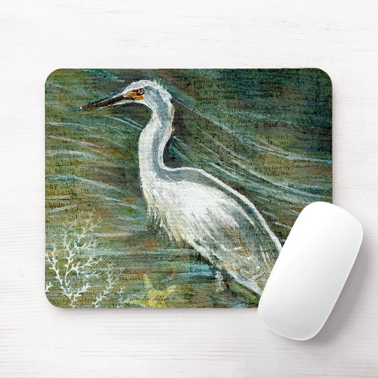 Schönes Egret Shorebird Wading Mousepad