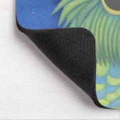 Schönes Ei mit Weihnachtsmannmütze Mousepad (Ecke)