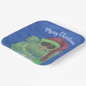 Schönes Ei mit Weihnachtsmannmütze Pappteller (Gewinkelt)