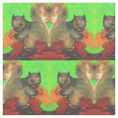 schönes Eichhörnchen Stoff (Nahaufnahme)