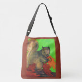 schönes Eichhörnchen Tragetaschen Mit Langen Trägern (Rückseite)