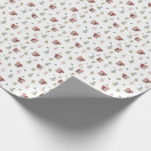 Schönes Eichhörnchen und Waldberries Muster Geschenkpapier (Ecke)