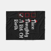 Schönes, ein wenig vergnüglich Niedliches Weihnach Fleecedecke (Vorderseite (Horizontal))