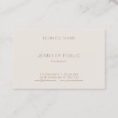 Schönes, einfaches Berufliches modernes Template L Visitenkarte (Rückseite)