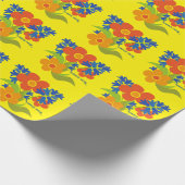 Schönes einfaches Blumendesign im Sommer Geschenkpapier (Ecke)