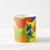 Schönes einfaches Blumendesign im Sommer Kaffeetasse (Mittel)