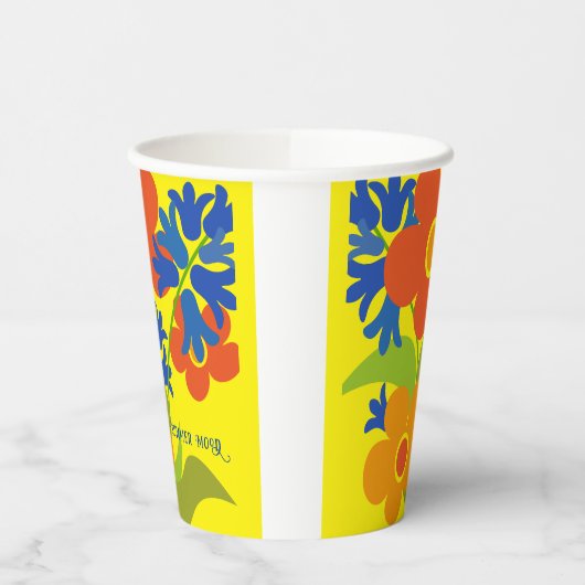 Schönes einfaches Blumendesign im Sommer Pappbecher (Links)