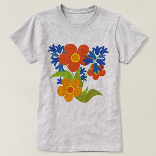 Schönes einfaches Blumendesign im Sommer T-Shirt (Design vorne)