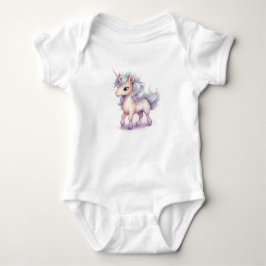 Schönes Einhorn, Girl-Geschenk Baby Strampler